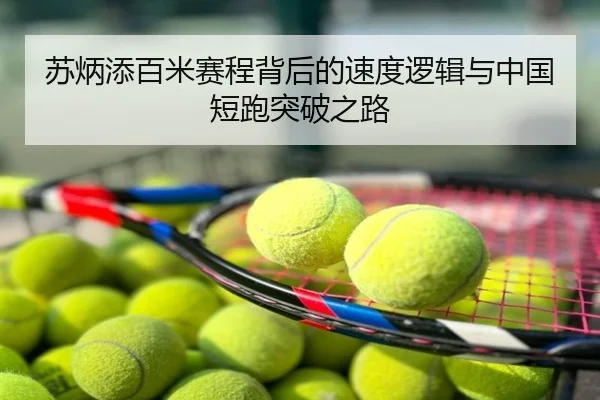 苏炳添百米赛程背后的速度逻辑与中国短跑突破之路